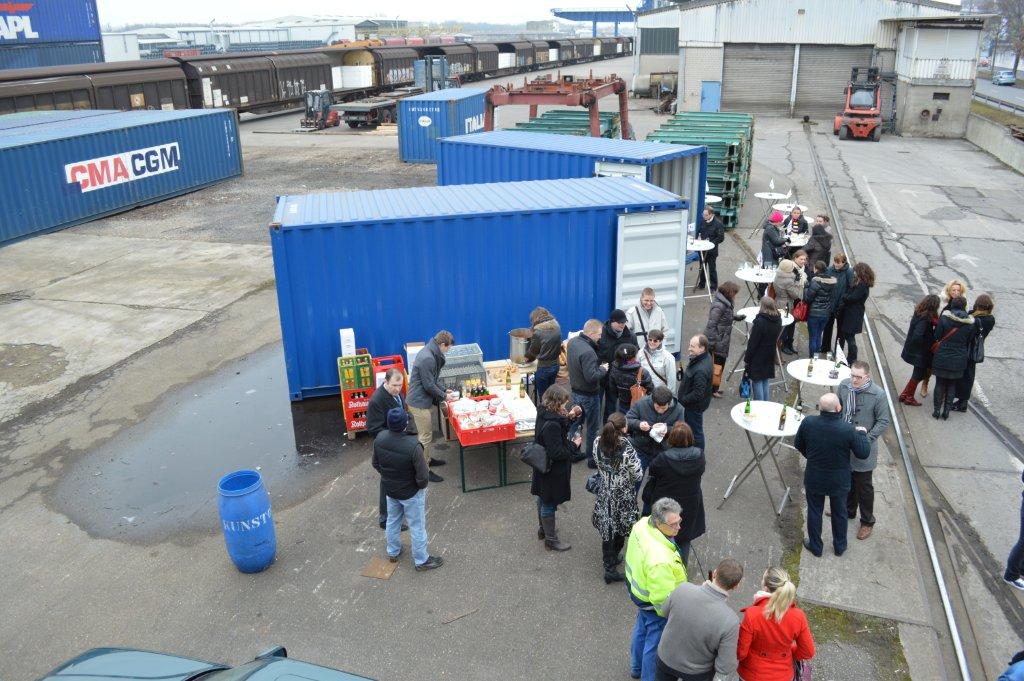 First arrival of the Black Forest Express in Kehl on 01.03.2013